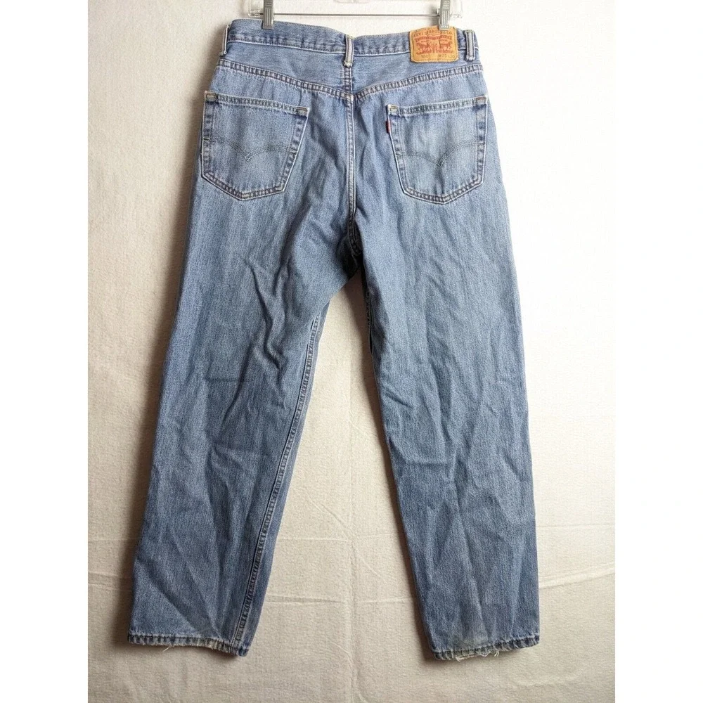 Levis 550 Mens Jeans Size 35 x 30 Cotton Blue